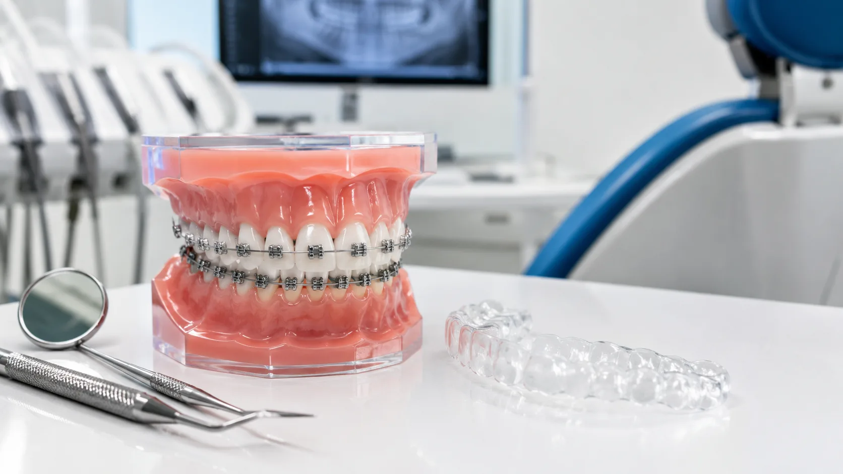 tratament ortodontic pentru adulti cu aparat dentar la clinica dentetico brasov