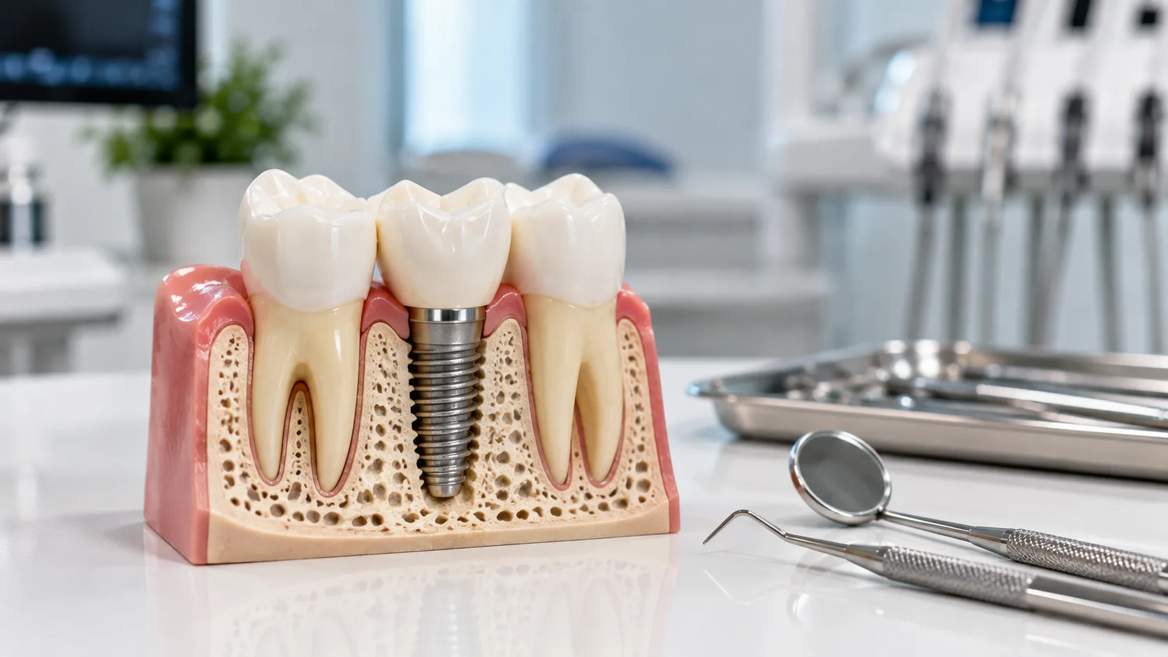 pacient linistit inainte de o interventie de implant dentar la clinica dentetico brasov