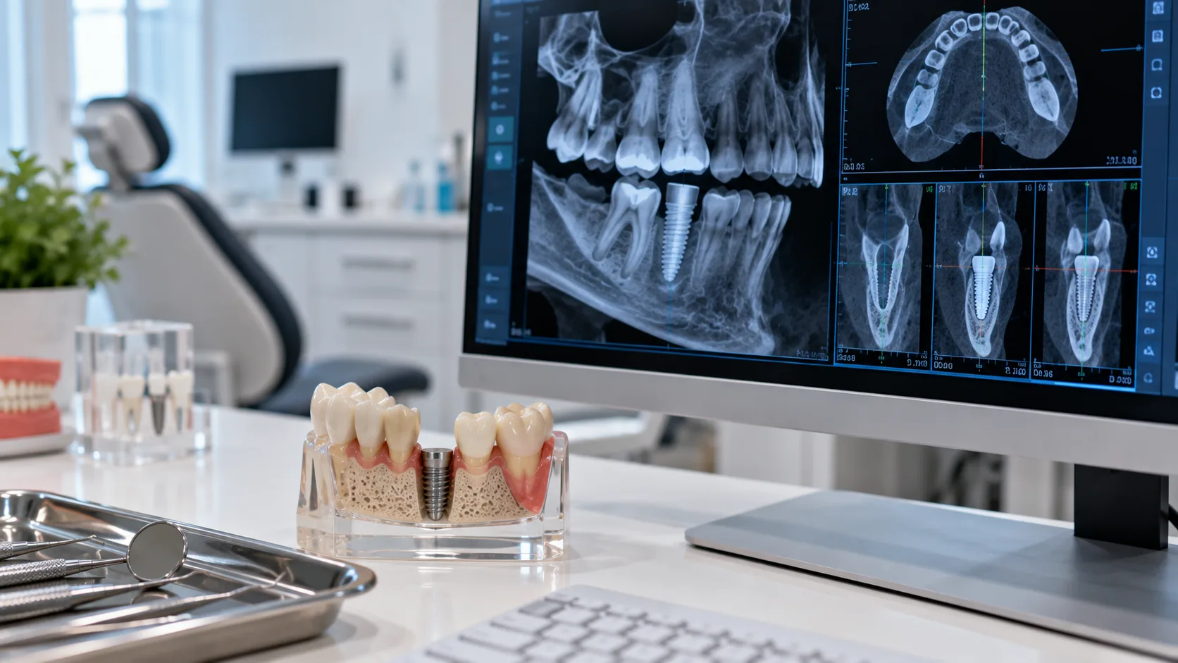 planificarea unui implant dentar imediat dupa extractie la clinica dentetico brasov